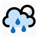Night Showers Rain Icon
