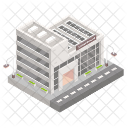 Showroom Icon - Download in Isometric Style