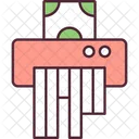 Shred banknote  Icon