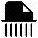 Shred Paper File Icon