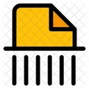 Shred Paper File Icon