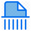 Shred Paper File Icon