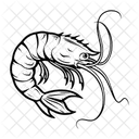 Shrimp Seafood Food Icon