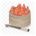 Shrimp Seafood Food Icon