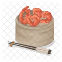 Shrimp Seafood Food Icon