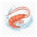 Shrimp Seafood Food Icon