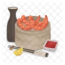 Shrimp Seafood Food Icon