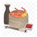 Shrimp Seafood Food Icon