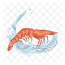 Shrimp Seafood Food Icon