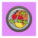 Shrimps Dish Cooking Icon