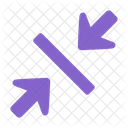 Shrink Arrows Narrowing Shrink Icon