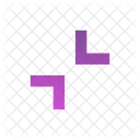 Shrink Diagonal Icon