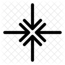 Shrink Press Arrows Resize Icon