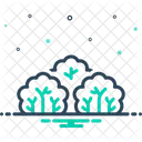 Shrub Trees Nature Icon