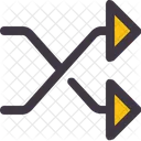Shuffle Random Cross Icon