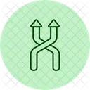 Shuffle Arrow Pentaglow Icon