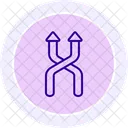 Shuffle Arrow Color Circle Icon Icon