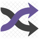 Shuffle Arrows Music Mix Icon
