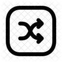 Shuffle Horizontal Squarearrow Navigation Navigate Icon