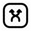 Shuffle Vertical Squarearrow Navigation Navigate Icon