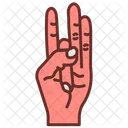 Shunya Mudra Yoga Mudra Hand Gesture Icon