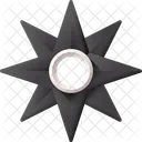 Shuriken Waffe Ninja Symbol