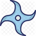 Japanese Shuriken Ninja Star Shuriken Icon