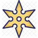 Shuriken Japones Estrella Ninja Shuriken Icono