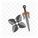 Shuriken Weapon Japanese Icon