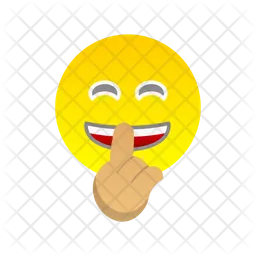 Shushing Face Emoji Icon