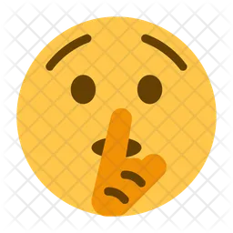 Shushing Face Emoji  Icon