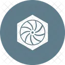 Hexagonal Shutter Icon