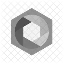 Hexagonal Diaphragm Shutter Icon