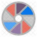 Shutter Aperture Camera Icon