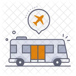 Shuttle Bus Airport  Icon