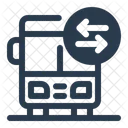 Shuttle Bus Building Blueprint Icon