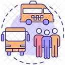Shuttle Service Airport Icon