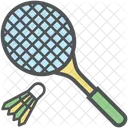 Shuttlecock Racket Badminton Icon