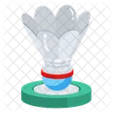 Shuttlecock Game Birdie Projectile Icon