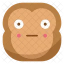 Shy Monkey Emoji Icon