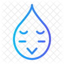Shy Emoji Smileys Expression Emoticon Mineral Water Drop Blood Icon