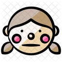 Girl Face Shy Icon