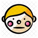 Boy Face Shy Icon