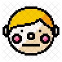 Boy Face Shy Icon