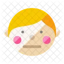 Boy Face Shy Icon