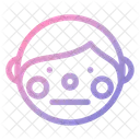 Boy Face Shy Icon