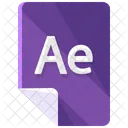 Ae File Formato Icon