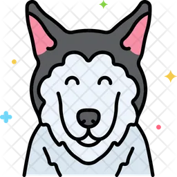 Siberian Husky dog  Icon