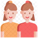 Sibling Sister Twin Icon