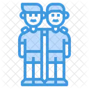 Sibling Boy Couple Icon